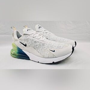 Nike Air Max 270 SE Explosion Green White Blue AQ9164-100 Sneakers Shoes-Mens 12